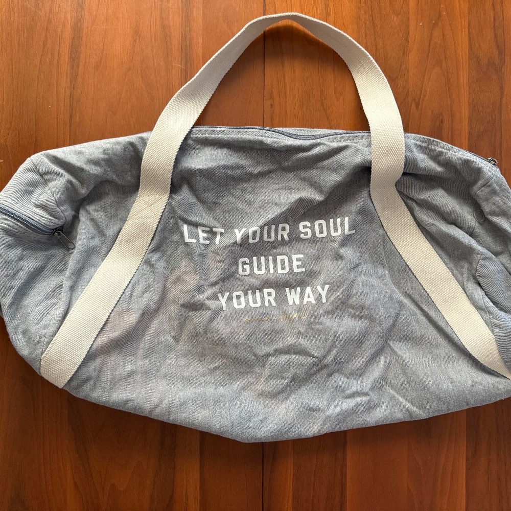 Let Your Should Guide Your Way Spiritual Yogi Mat Birkram Barre Gym Bug Duffel